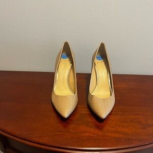 Jessica Simpson Textured Tan Heels-New